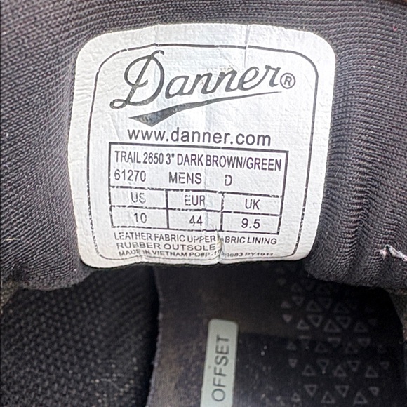 Danner Vibram Men's Olive and Brown Sneakers size 10 - Picture 10 of 10